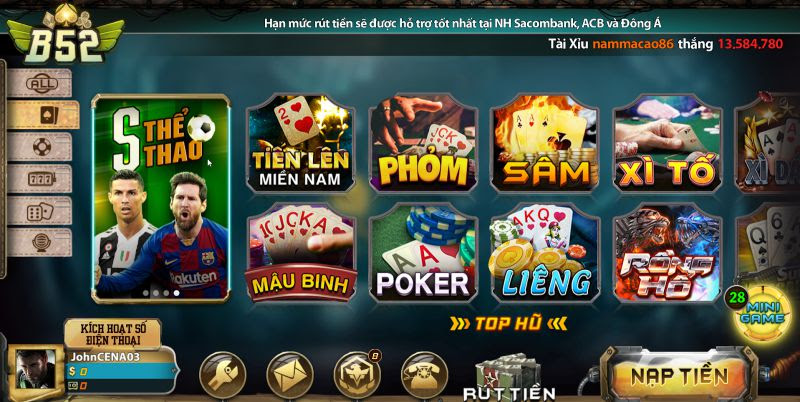 Cách tham gia và chơi b52 game